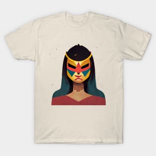 Indigenous Lucha Warrior T-Shirt